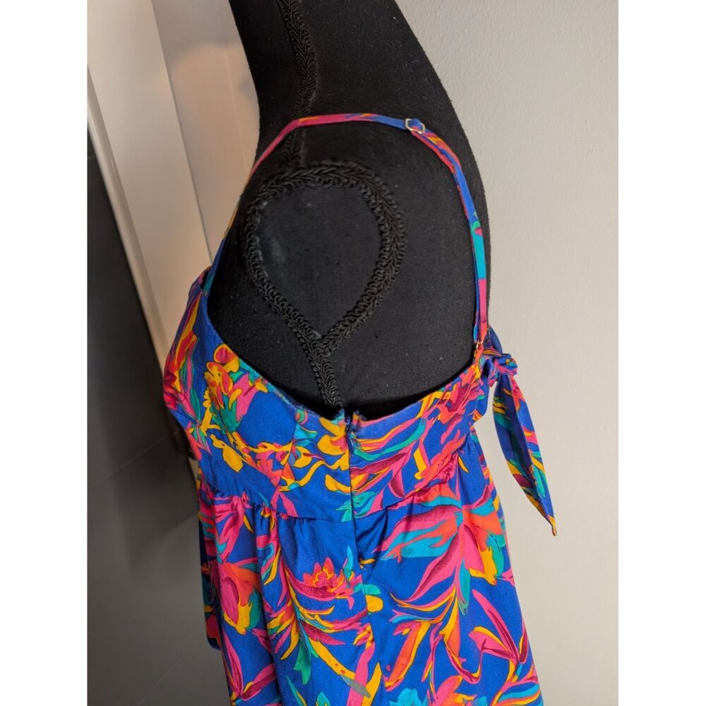 J. Crew‎ Tie Back Strappy Top in Tropical Floral Print - 8 - Picture 3 of 10